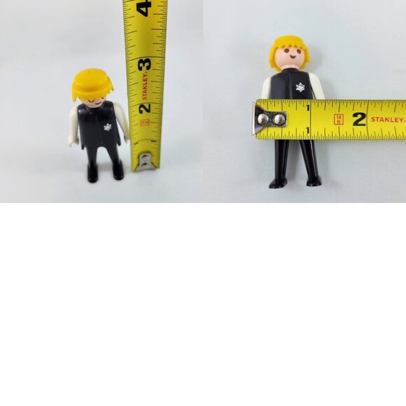 Geobra Playmobil Vintage 1974 Figures Western Sheriff Toys Lady Man Hats Figurin - Picture 6 of 12